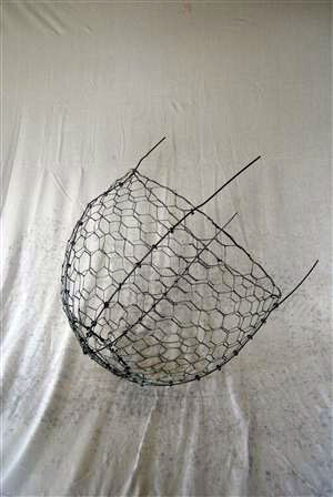 BPS Large Wire Crab Fishing Net Basket Portable Steel Eel Mesh